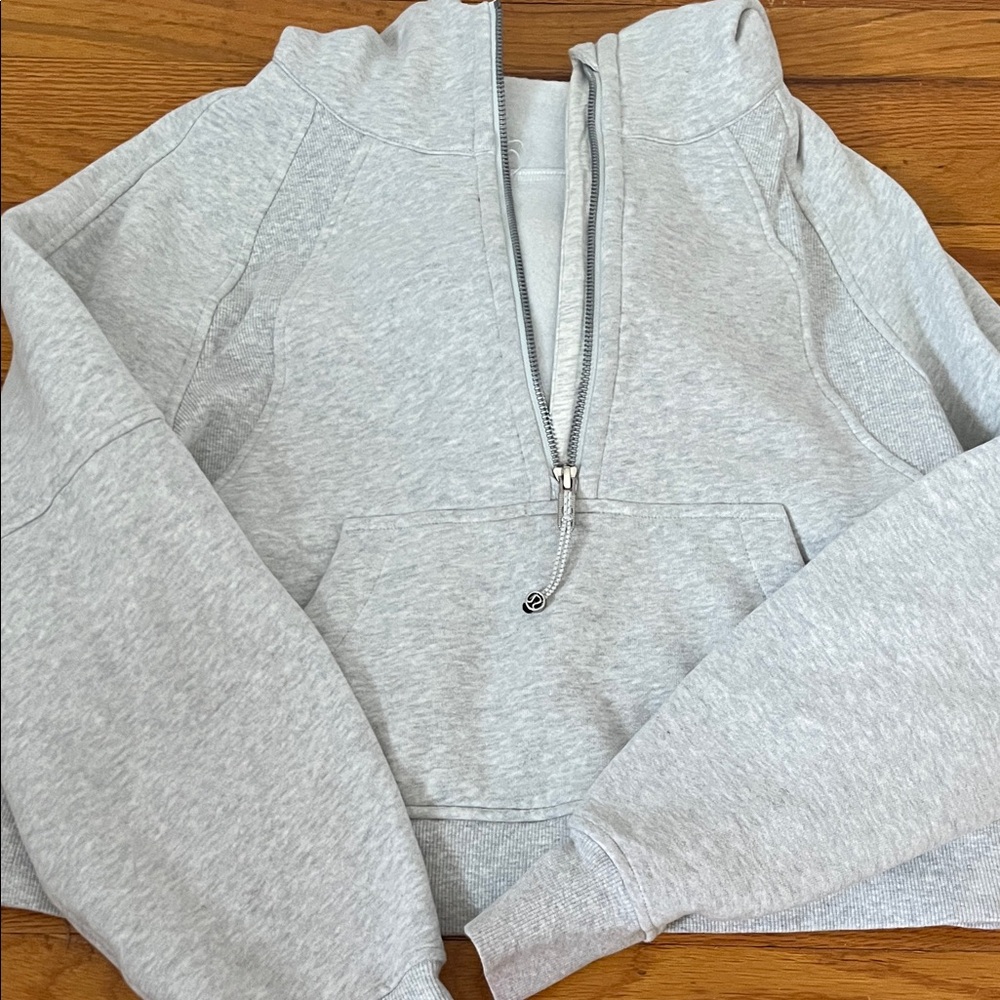 lululemon athletica Gray Half-Zip Hoodie
